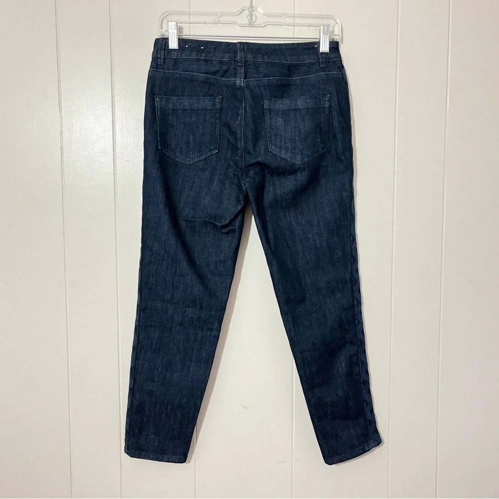 Coldwater Creek Jeans Women's Blue Denim Tuxedo Ankle Jeans Size 4P NWT - Picture 6 of 12